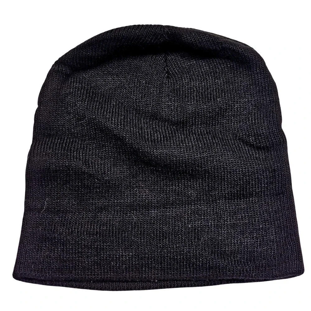 Resident Evil Beanie Hat Vintage 2002 Promo‎ Black Embroidered Logo Horror Knit
